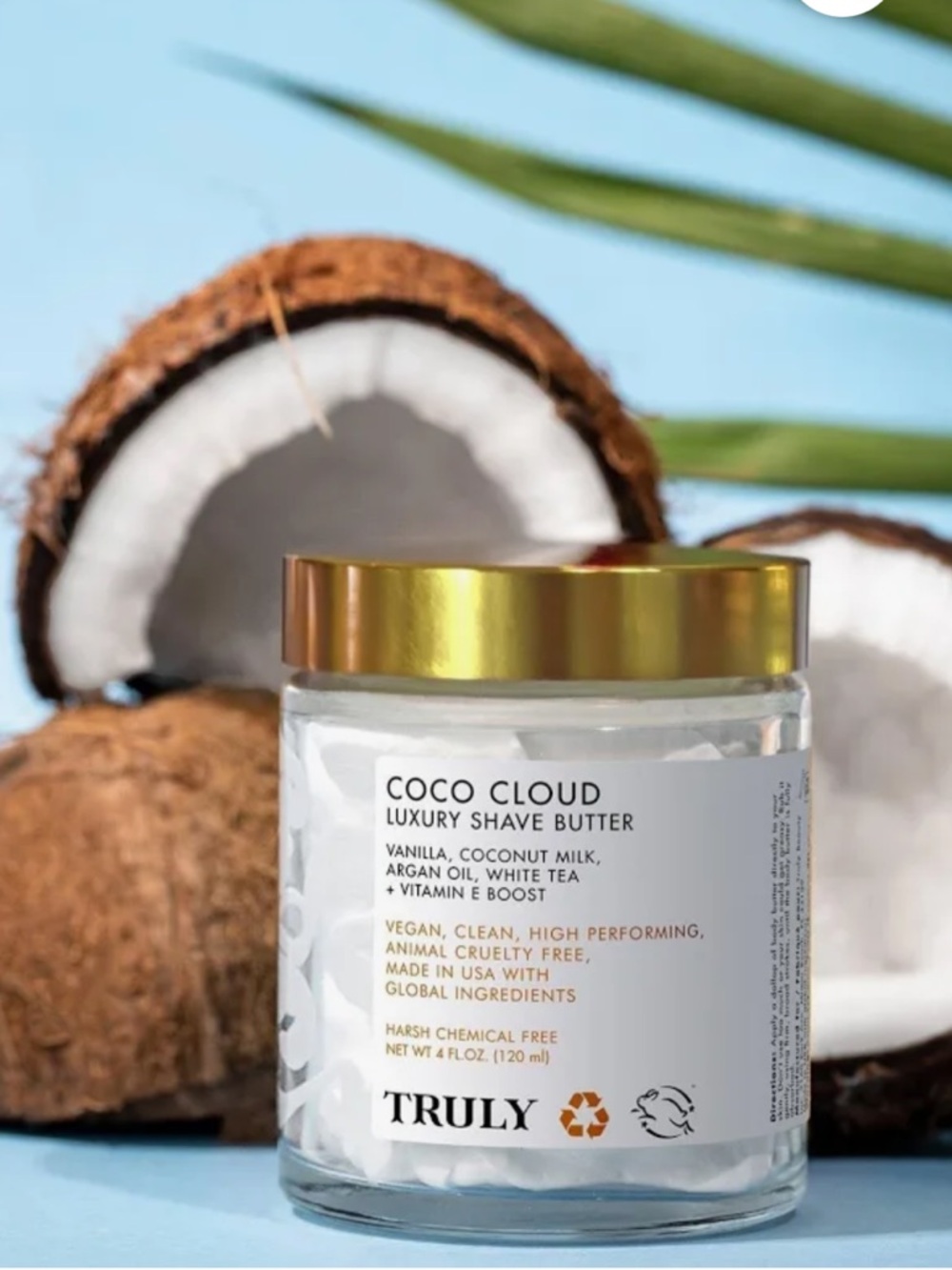 TRULY Coco Cloud Whipped Luxury Shave Butter